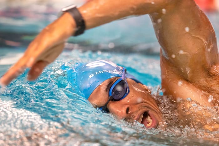 Baleka typically trains at Drury University in Springfield, Mo., near his home. Pool time is tight, which means he usually hits the water at 4:45 a.m.